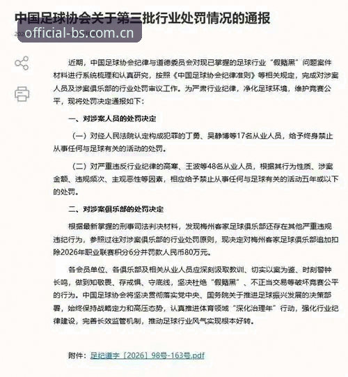 中国足协第三批禁足名单深度解读教程——bsports体育平台用户视角下的行业净化分析